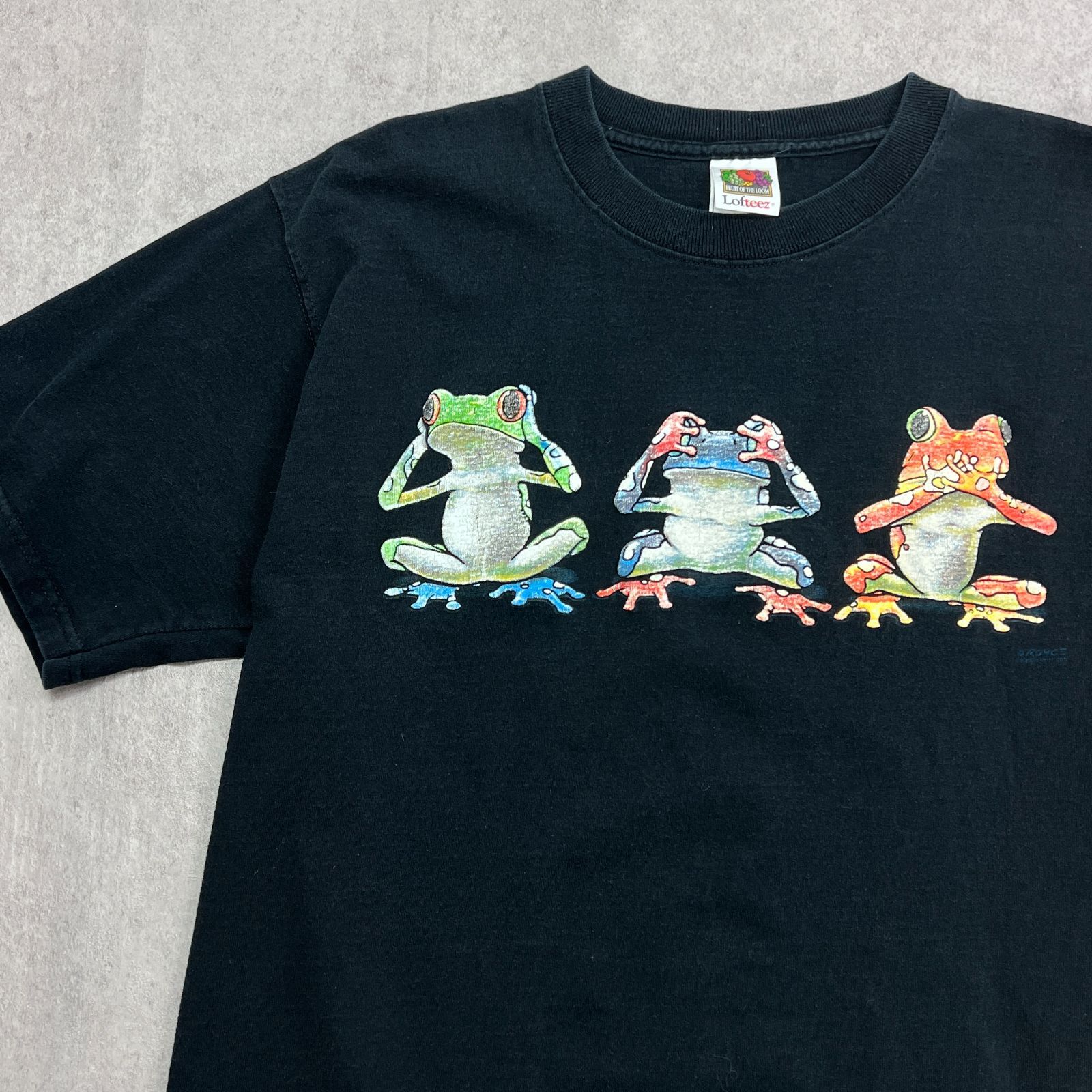 【新品】BECK カエルイラスト Tシャツ Lサイズ 新品】BECK カエルイラスト Tシャツ Lサイズ 巨大カエルTシャツ