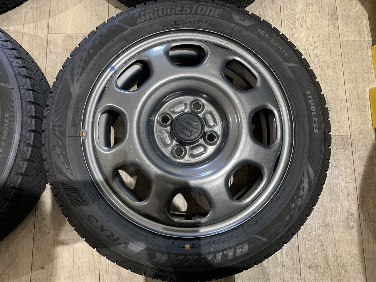 2503057】スタッドレス スズキ ハスラー 純正 スチールホイール 15 
