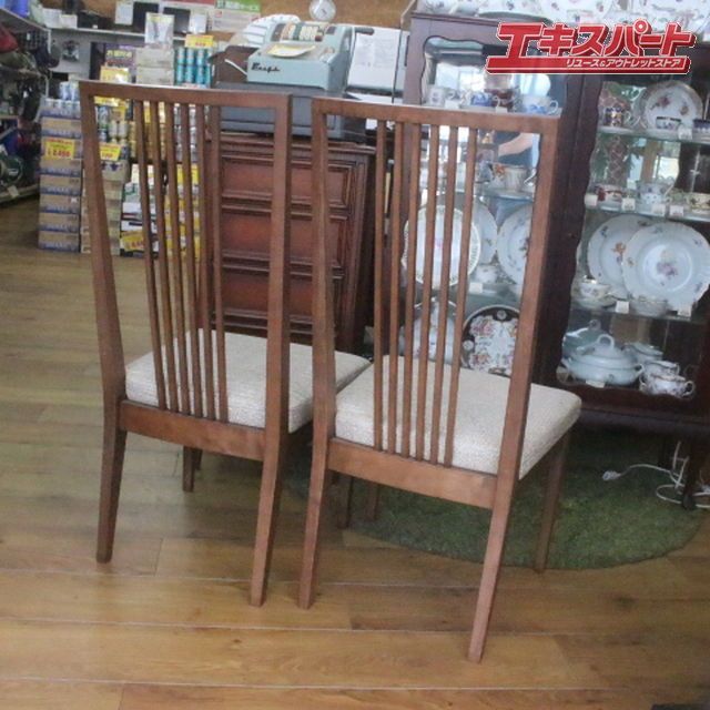 【美品】 ウィンザーチェア 柏木工 ② 柏木工 ウォールナット ダイニングチェア 2点 ウィンザー チェア 1