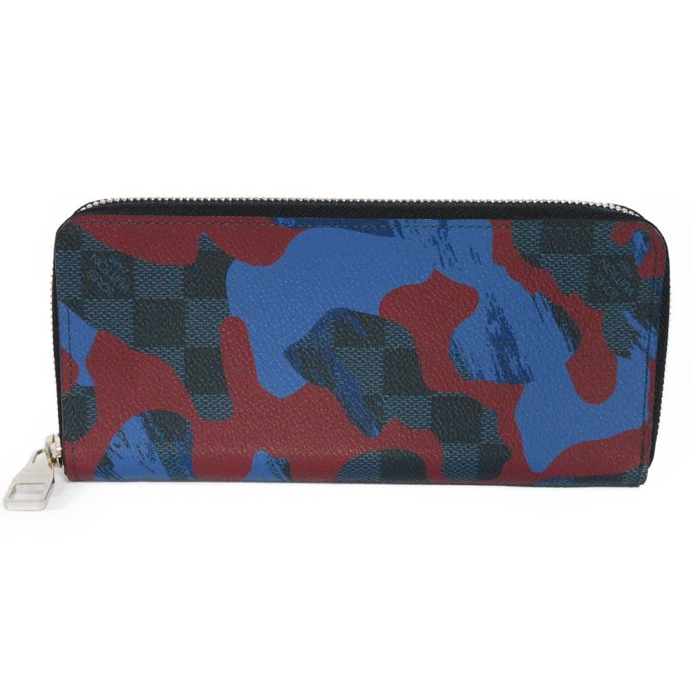 ルイヴィトン ジッピーウォレットヴェルティカル ダミエ コバルト