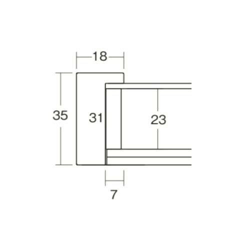 大額 7916希 角額 250角 ブラック