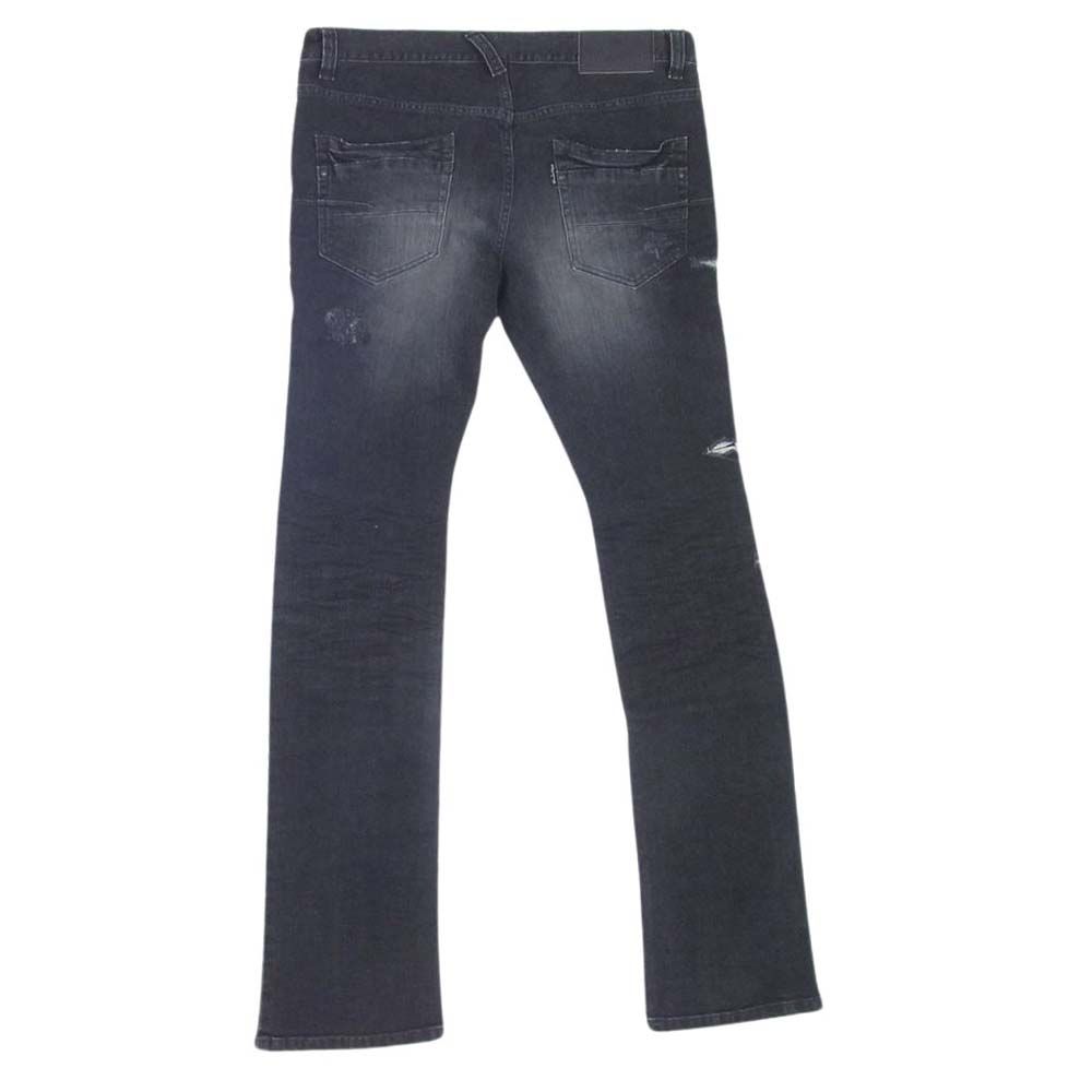 TORNADOMART トルネードマート ダメージ加工 ストレッチ★ フレア ブーツカット デニム パンツ ジーンズ Sz.M　メンズ　c57bd192 Y2K 00s☆ TORNADOMART トルネードマート 春夏 ダメージ加工☆ ジップ