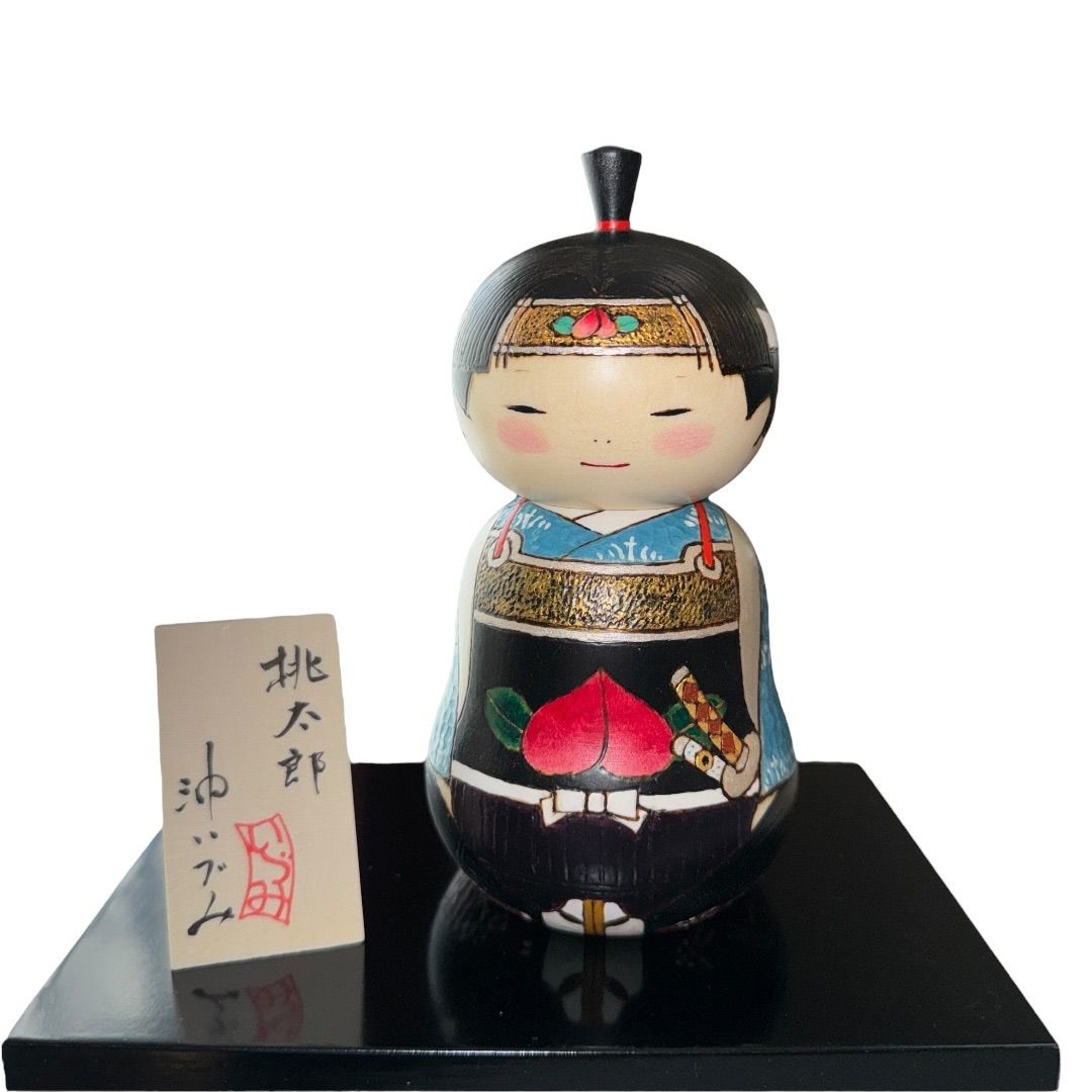 創作こけし 沖いづみ 【 桃太郎 Momotarou 】 KokeshiDoll|mercariメルカリ官方指定廠商|Bibian比比昂代買代購