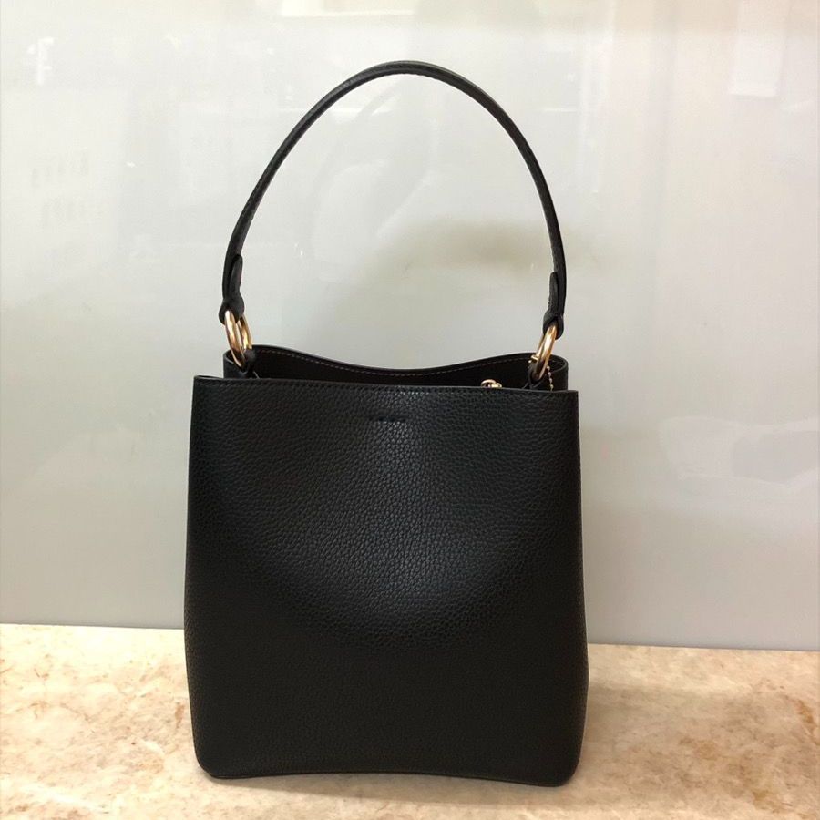COACH コーチ バスキアコラボ タウン バケット レザー ハンドバッグ