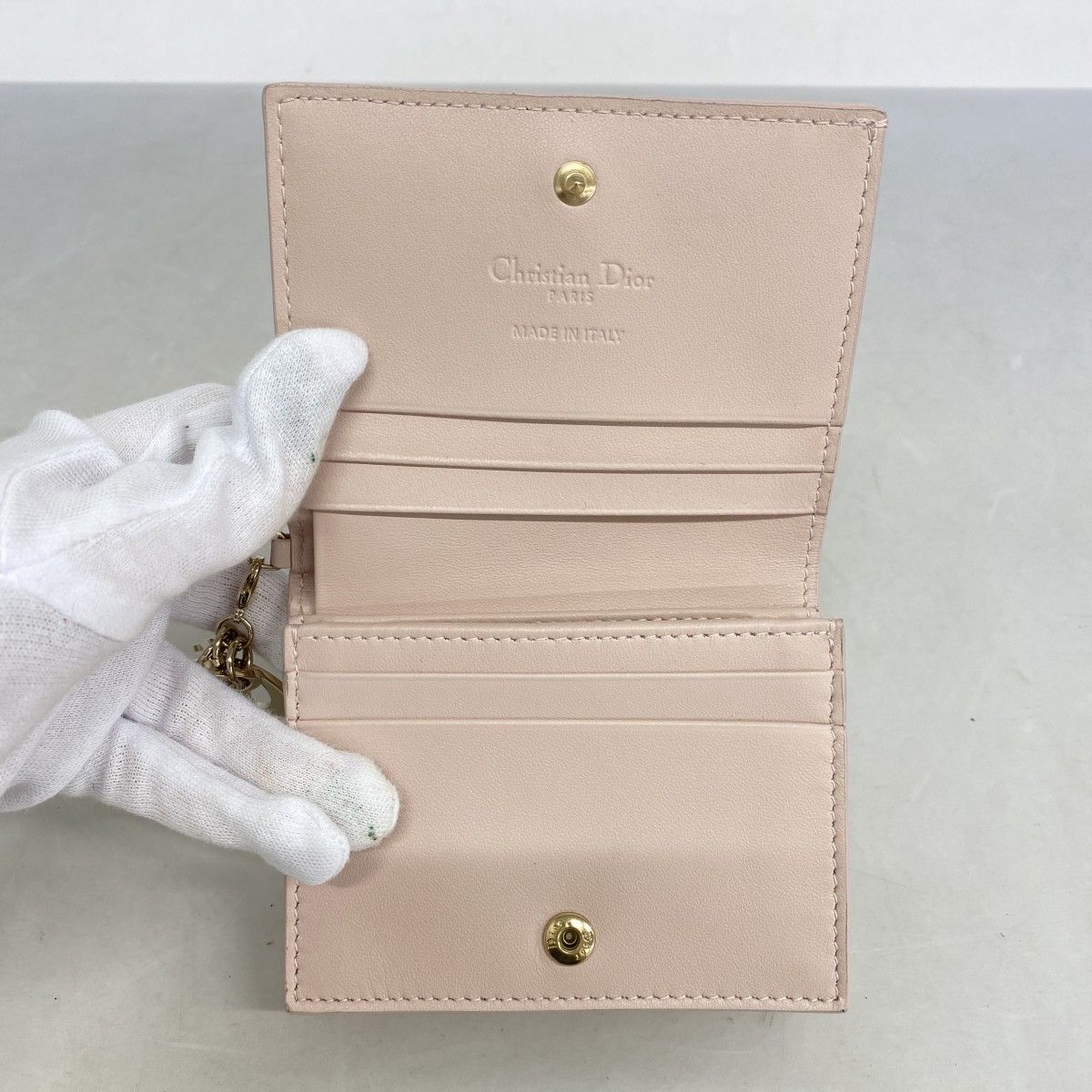 ☆SALE【5ic4147】クリスチャンディオール 財布 カナージュ レザー  