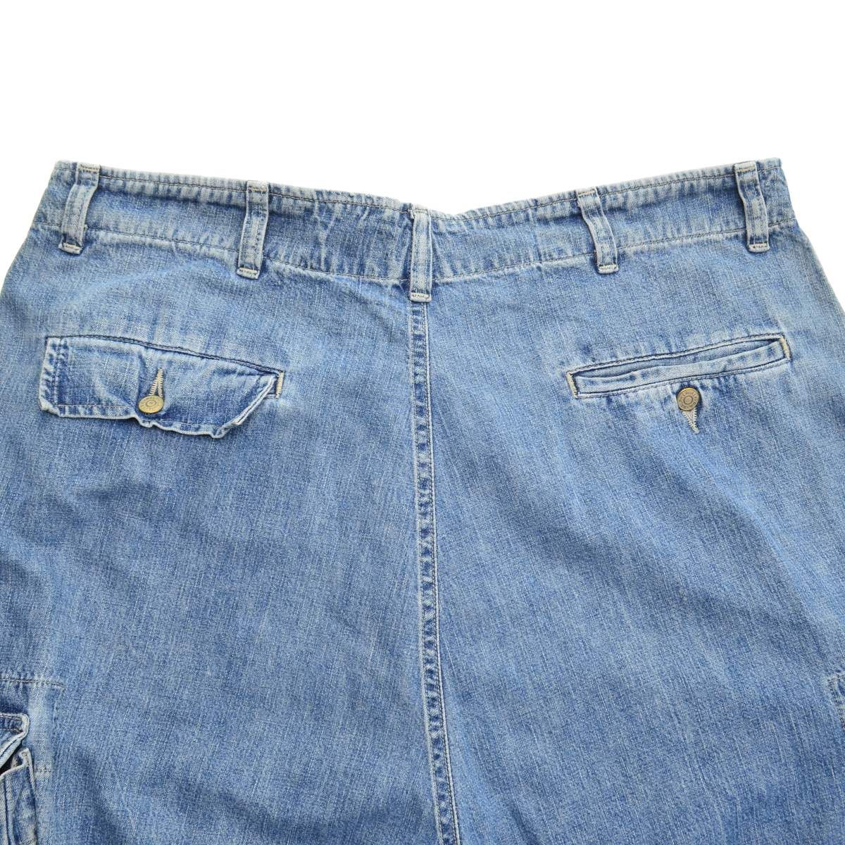 RRL/DOUBLERL】90s USA製 3つ星タグ デニムカーゴパンツ - メルカリ