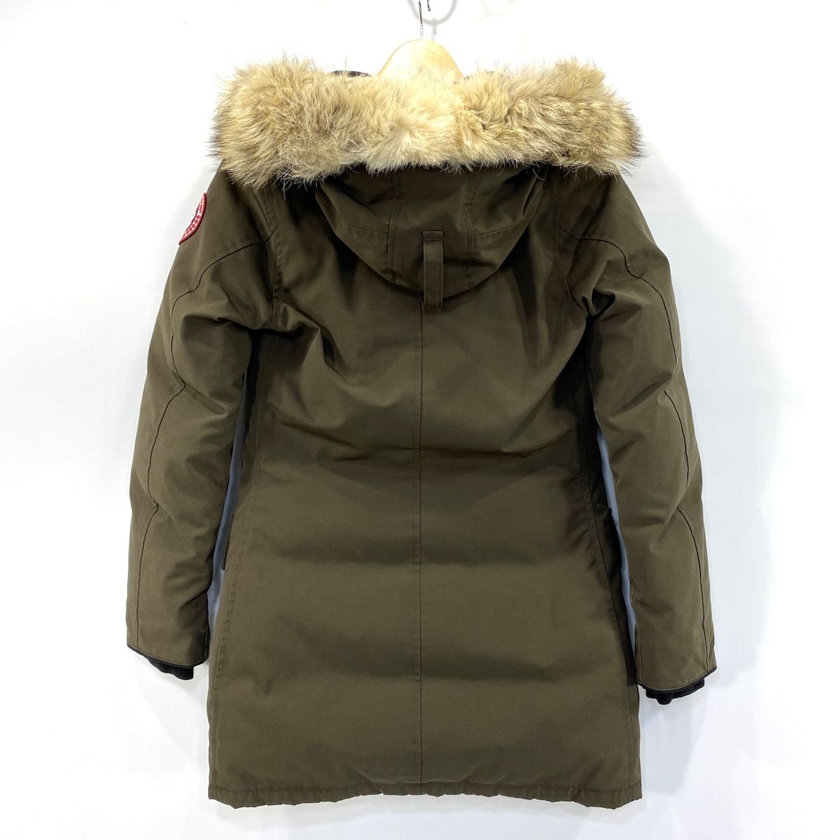 CANADA GOOSE(カナダグース) ダウンコート サイズS/P S レディース美品 - 2603JL カーキ 長袖/ファー着脱可/冬 - メルカリ