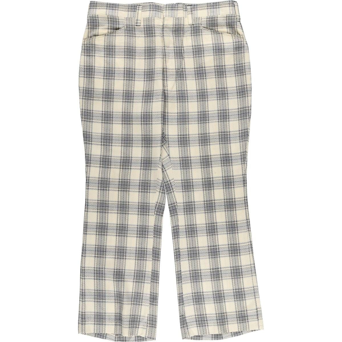 古着 80年代~ ハガー HAGGAR Slacks チェック柄 フ パンツ メンズw37相当 ヴィンテージ|eaa565191