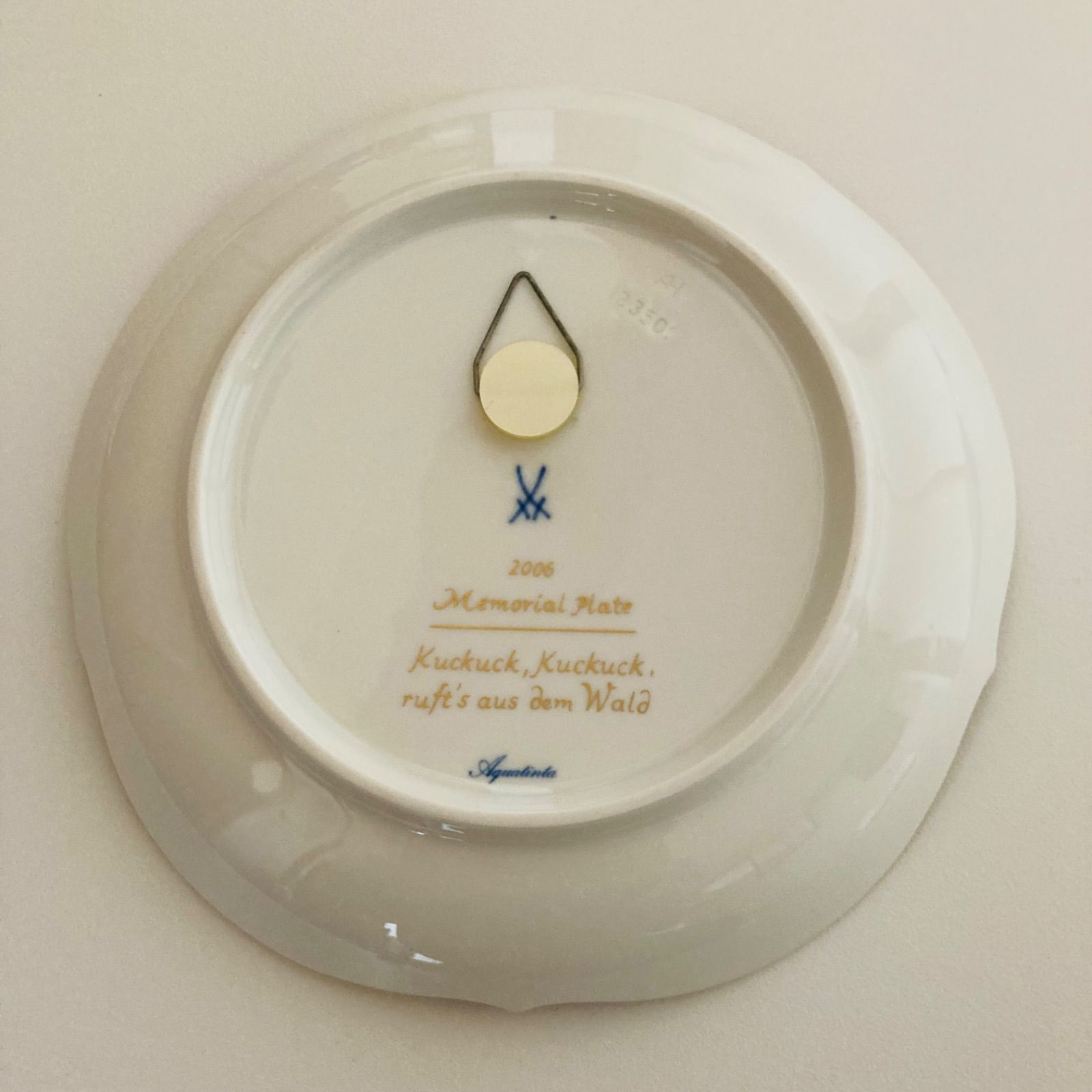 マイセン2006メモリアルプレート「カッコウ」美品 マイセン メモリアルプレート2006年 カッコウ - メルカリ