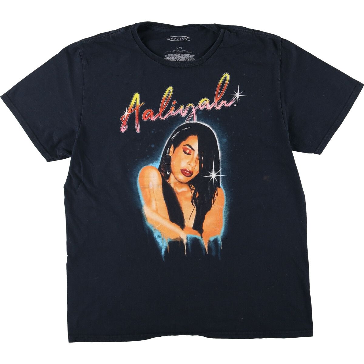 古着 AALIYAH アリーヤ ラップTシャツ ラップT メンズL相当/eaa494037