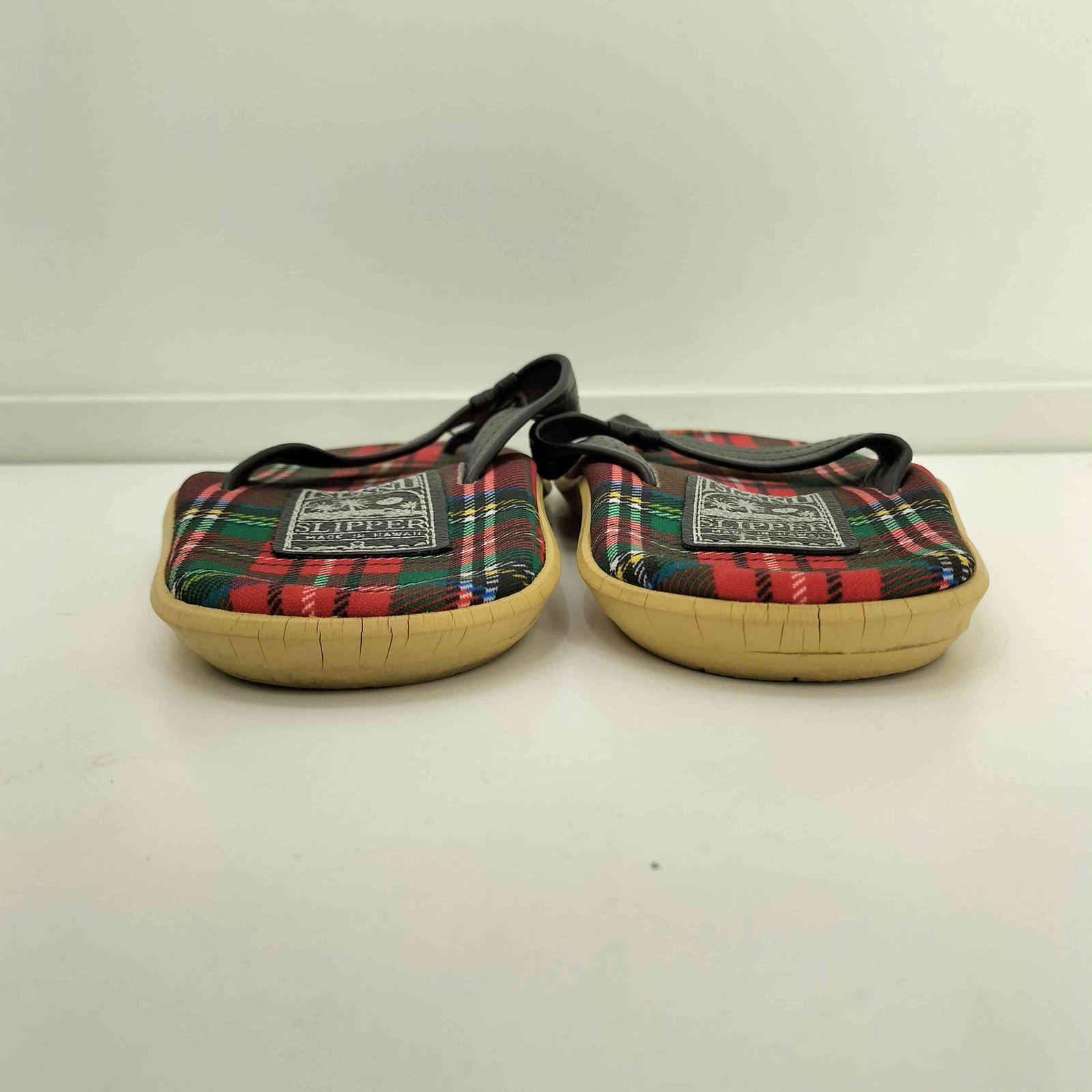 アイランドスリッパ ISLAND SLIPPER タータンチェック トングサンダル メンズ US 8