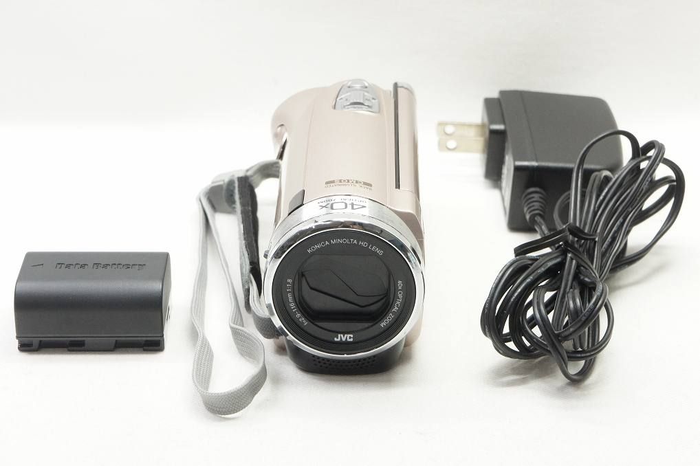 【専用】HDデジタルビデオカメラ JVC EverioGZ-E117-W動作確認 JVC EVERIO GZ-E117 ビデオカメラ ケンウッド ビクター エブリオ 動作