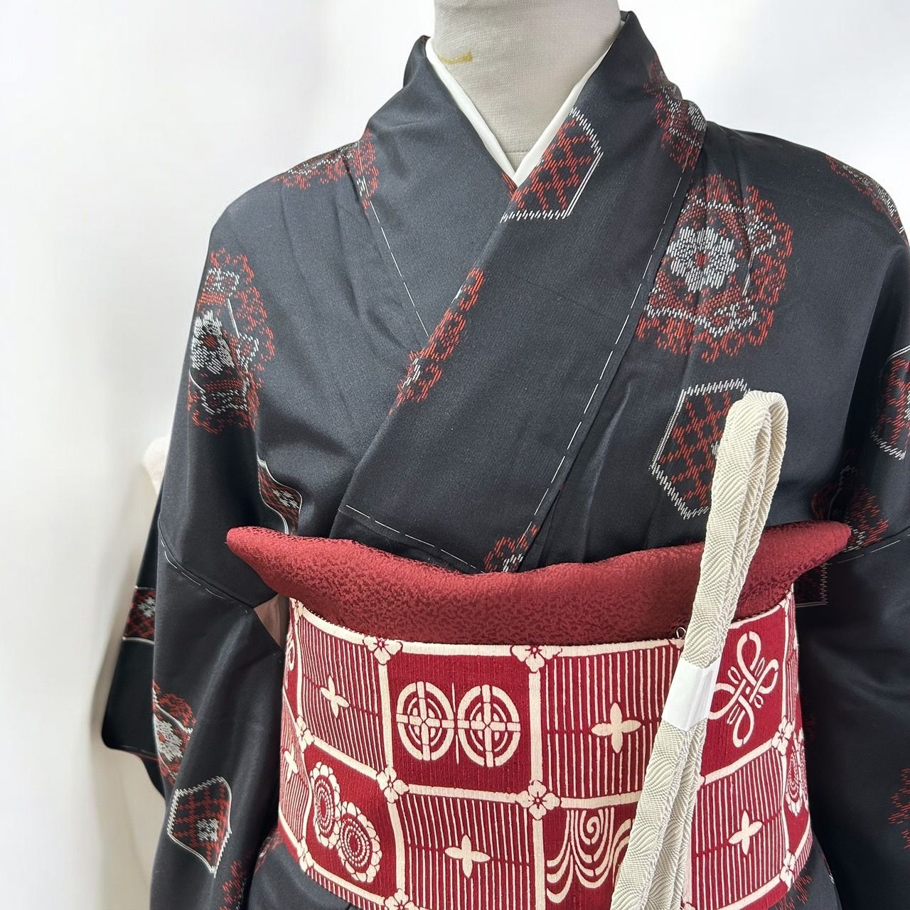 京都西陣 想屋 板締め絞り 想屋紬 紗紬 未使用品 正絹 ガード
