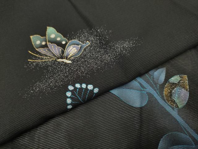 平和屋着物○訪問着 江戸小紋 角通し 暈し染め 正絹 逸品 未