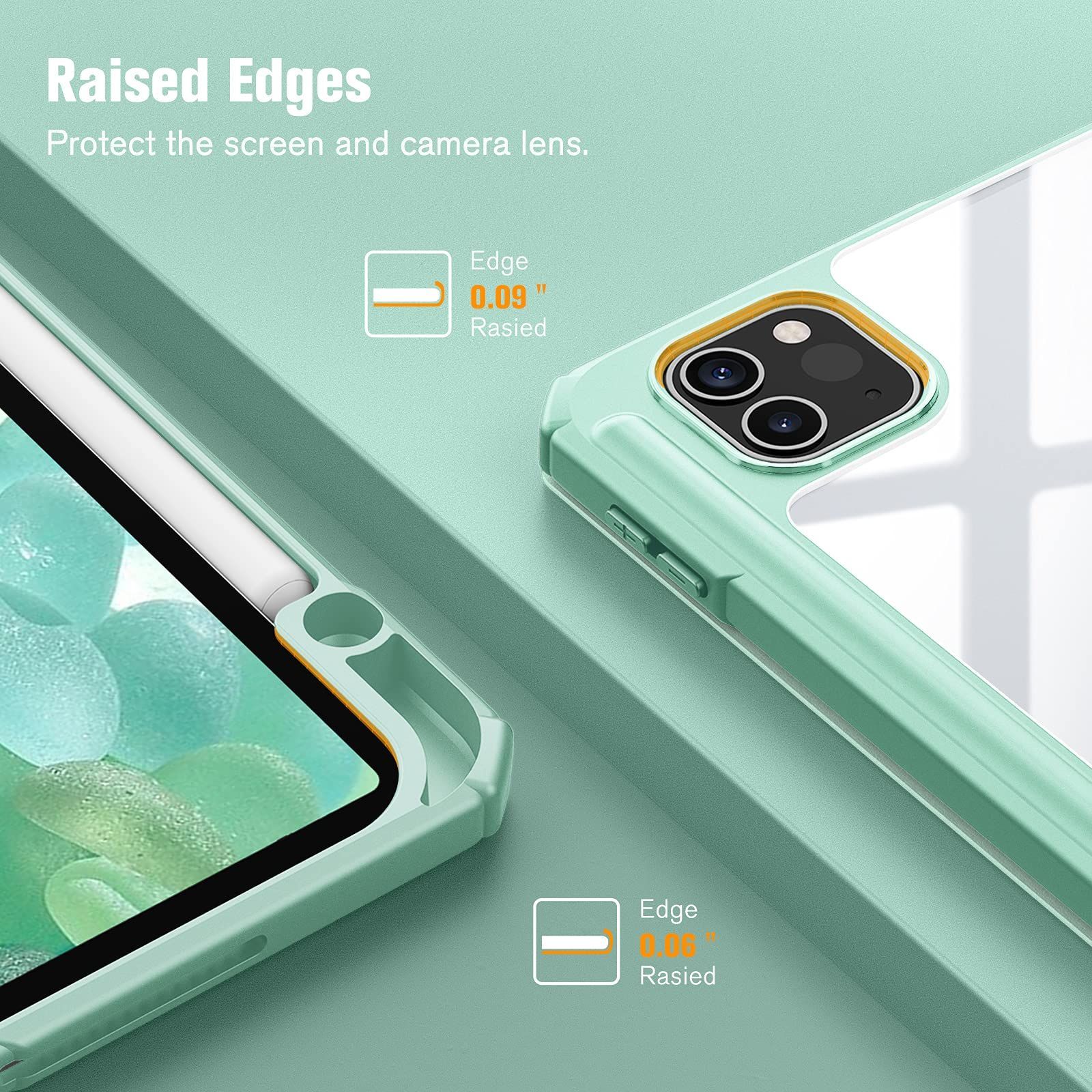 数量 Apple Pencil 収納 透明バックカバー 11インチ 2 2020 2018 ワイヤレス充電対応 2021 三つ折スタンド スリープ機能 2025 軽量 ケース 薄型 傷つけ防止 11 PU合成レザー Pr