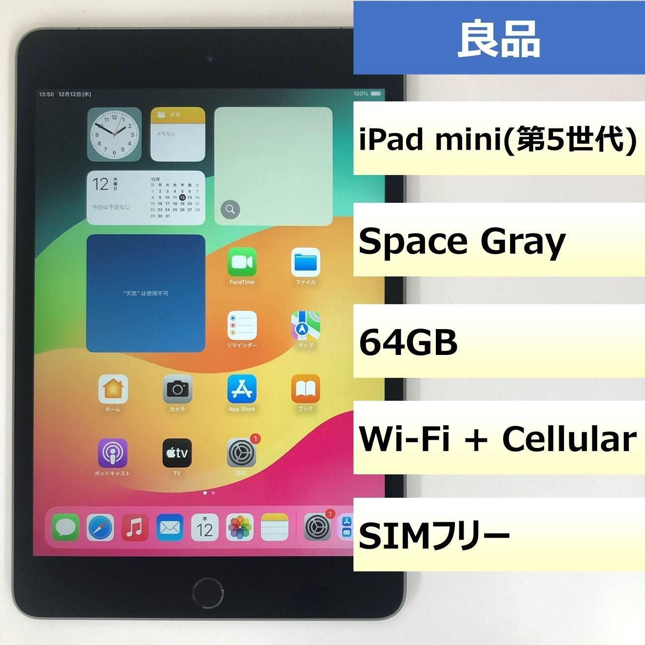 iPad mini 第5世代 Wi-Fi Cellular|64GB|353179101234792