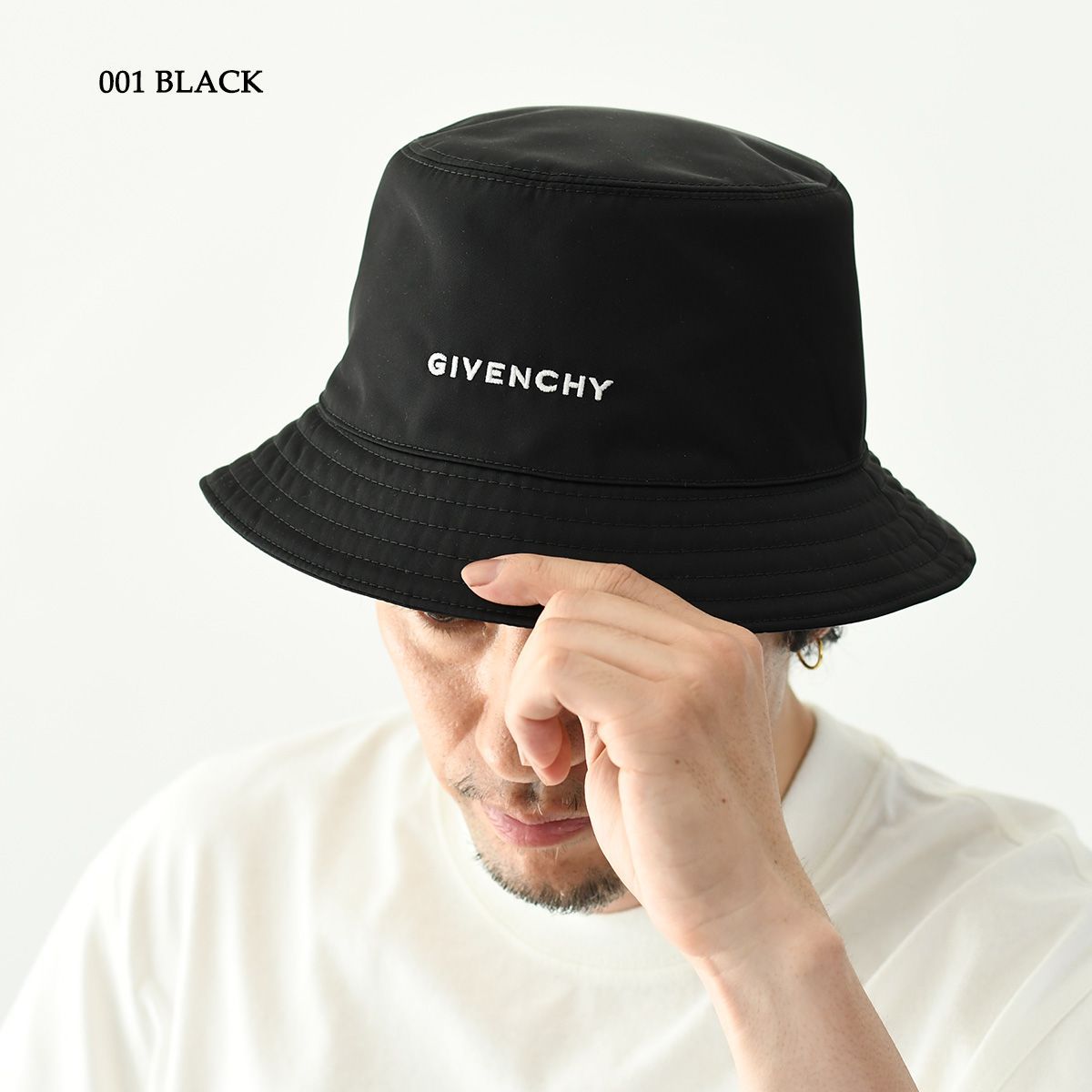 GIVENCHY ジバンシィ 帽子 ナイロン ロゴバケットハット BPZ05BP0DM 