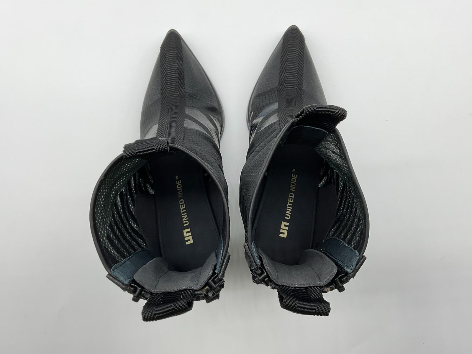 【未使用】UNITED NUDE Molten Calli Mid ブーツ 35 未使用 UNITED NUDE ユナイテッド ヌード 35 ブラック Molten