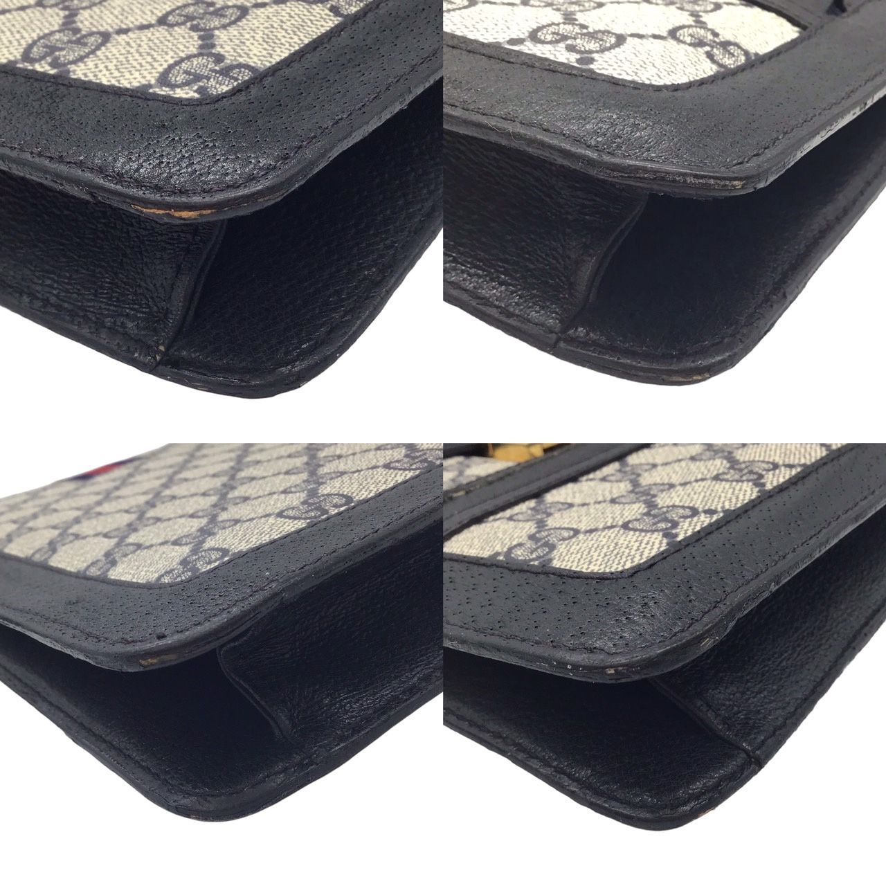 極美品 グッチ ショルダーバッグ シェリーライン GGスプリーム PVC レザー ✨極美品✨グッチ ショルダーバッグ シェリーライン GG
