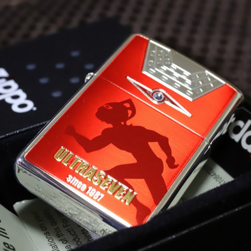 ZIPPO ウルトラセブン シルバー ジッポ ライター 円谷 二面加工 人気ジッポ かっこいいジッポ プレゼント