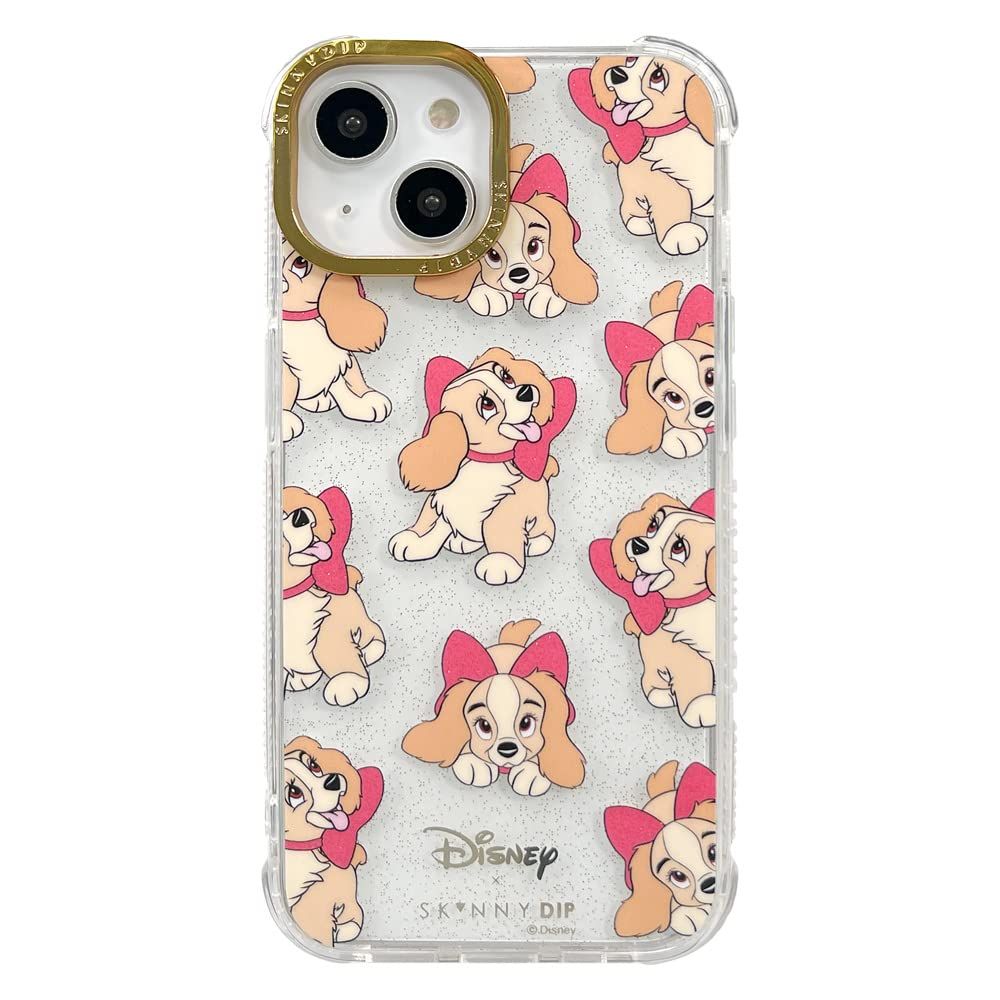 【迅速発送】iPhone15 ディズニー レディ x SKINNYDIP TPU クリア ケース カバー スキニーディップ ソフト ソフトケース ハード クリアケース 透明 グッズ わんわん物語 レディちゃん アイフォン フ