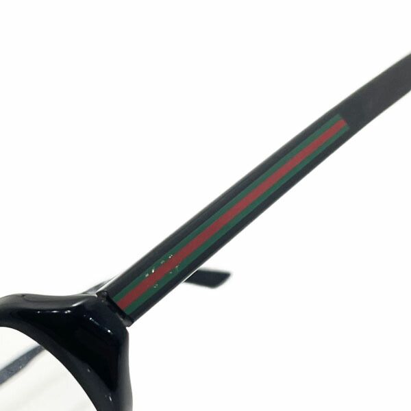 グッチ メガネ シェリー 度付きレンズ ブラック 黒 クリアレンズ GG