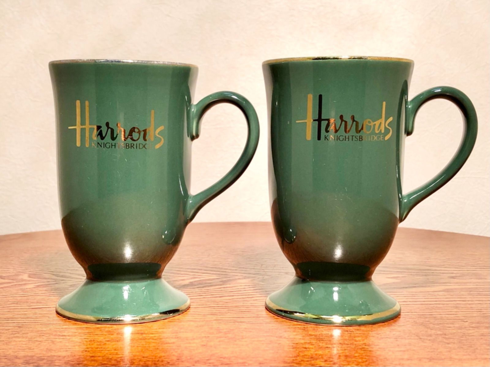 3/20値上げ予定　イギリス製　Harrods ハロッズ　陶器製紅茶ジャー大型