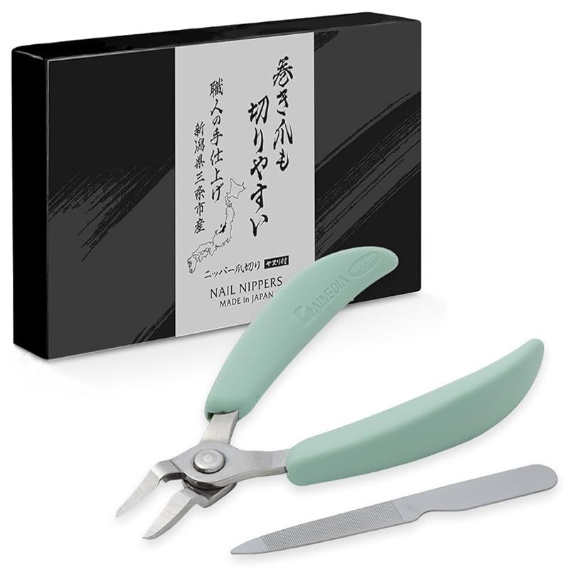 アイメディア ニッパー式 爪切り ソフトグリップ 日本製