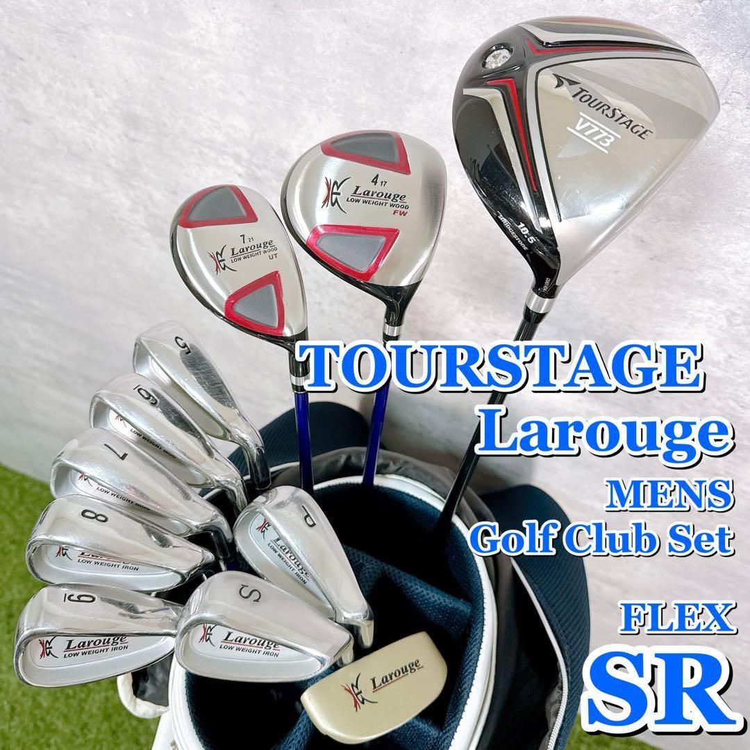 メンズ ゴルフクラブセット TOURSTAGE ツアーステージ Larouge ラルージュ Callaway キャロウェイ フルセット キャディバッグ付き 11本 フレックスSR 男性 右利き K116