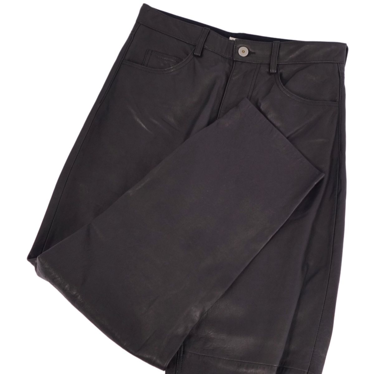 アンスクリア INSCRIRE パンツ レザーパンツ ロングパンツ 無地 DECORATOM_COM_BR