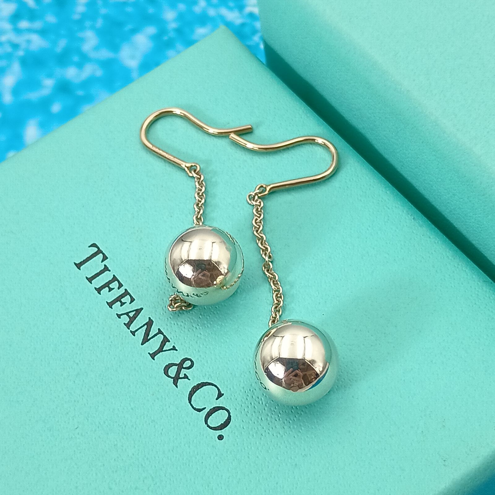 ティファニー ピアス チェーン TIFFANY CO ティファニー ボール