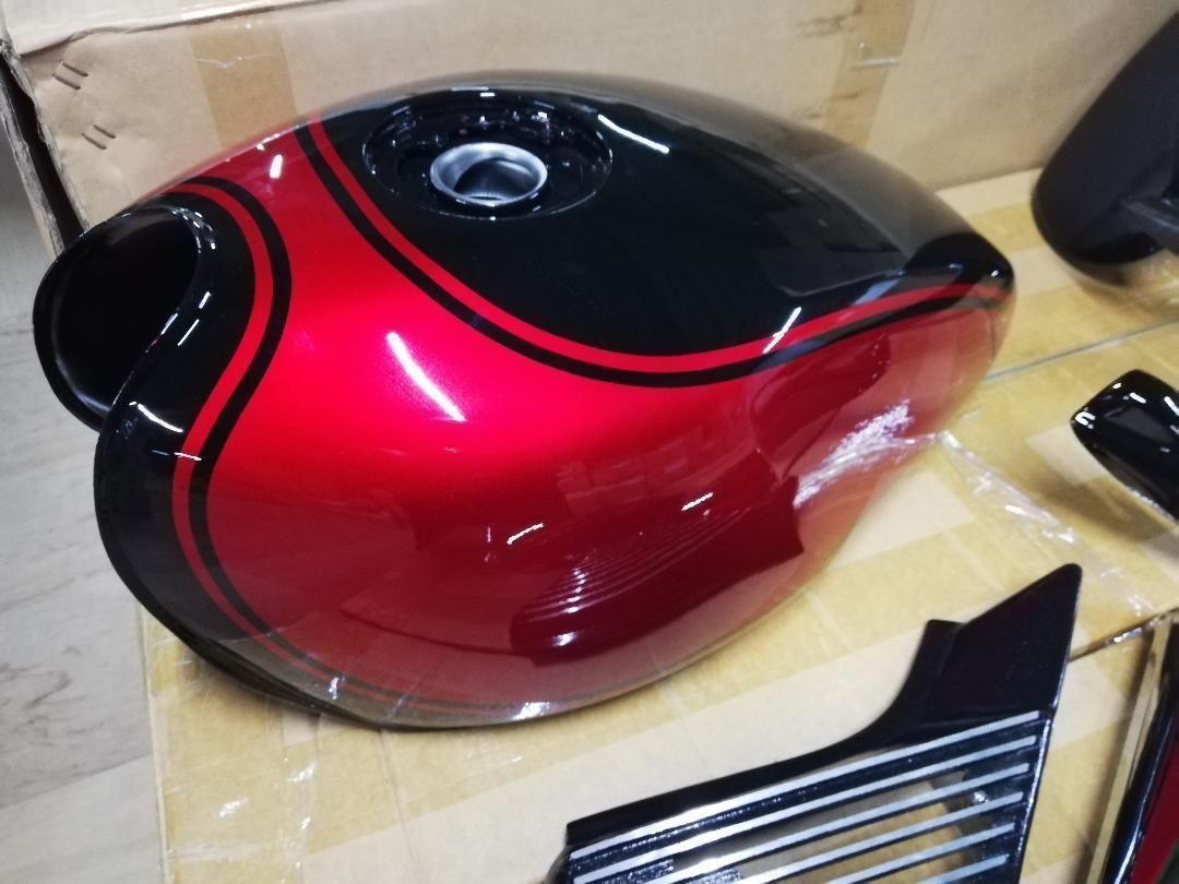 ゼファー400Χ 火の玉 外装 セット 黒赤 Z2 塗立て - メルカリ