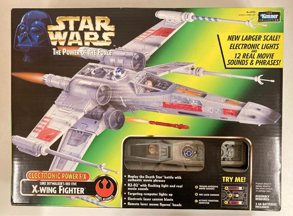 KENNER ELECTRONIC POWER F/X X-WING FIGHTER / LUKE SKYWALKERS RED FIVE 3.5インチ用