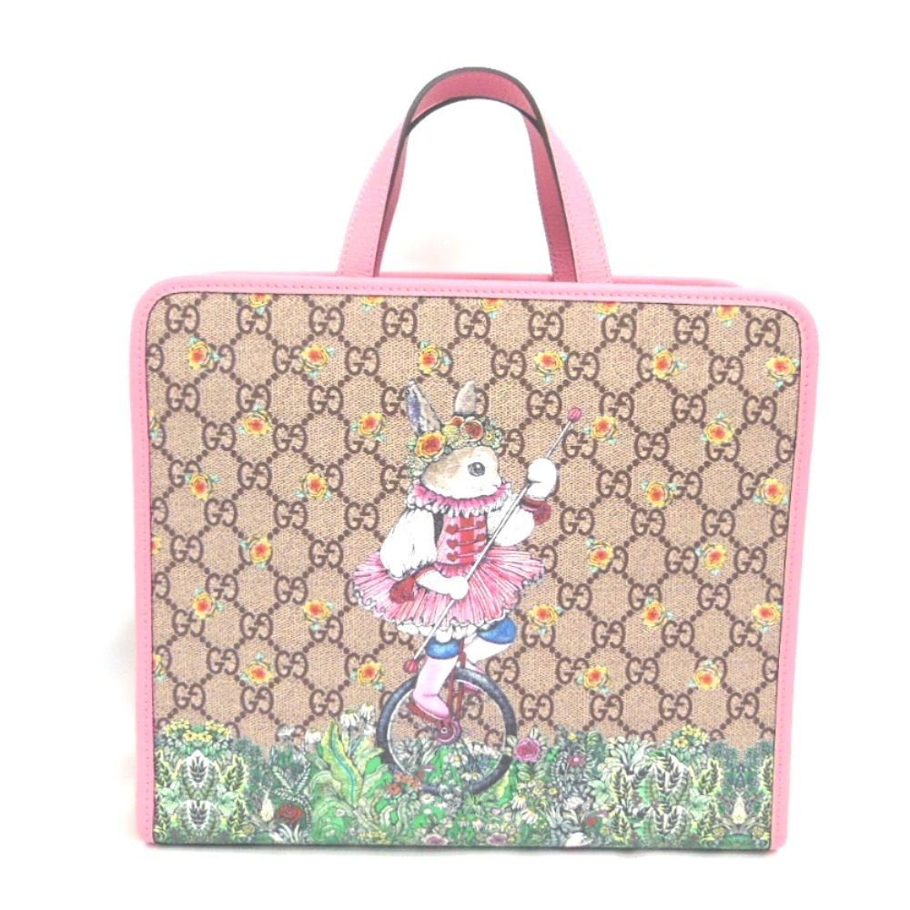 NA407901 グッチ 2WAY トートバッグ GGスプリーム ヒグチユウコ  