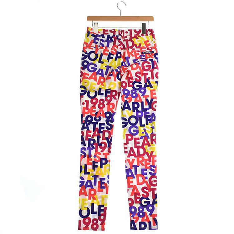 新古品です パーリーゲイツ レディース 0 S相当 ロングパンツ 古着ゴルフウェア