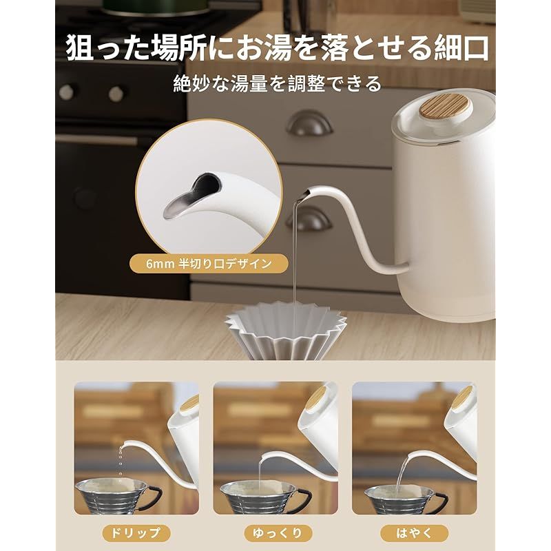 電気ケトル コーヒー HAGOOGI (ハゴオギ) ドリップケトル 1.0L 電気ケトル コーヒー HAGOOGI (ハゴオギ) ドリップケトル 1.0L
