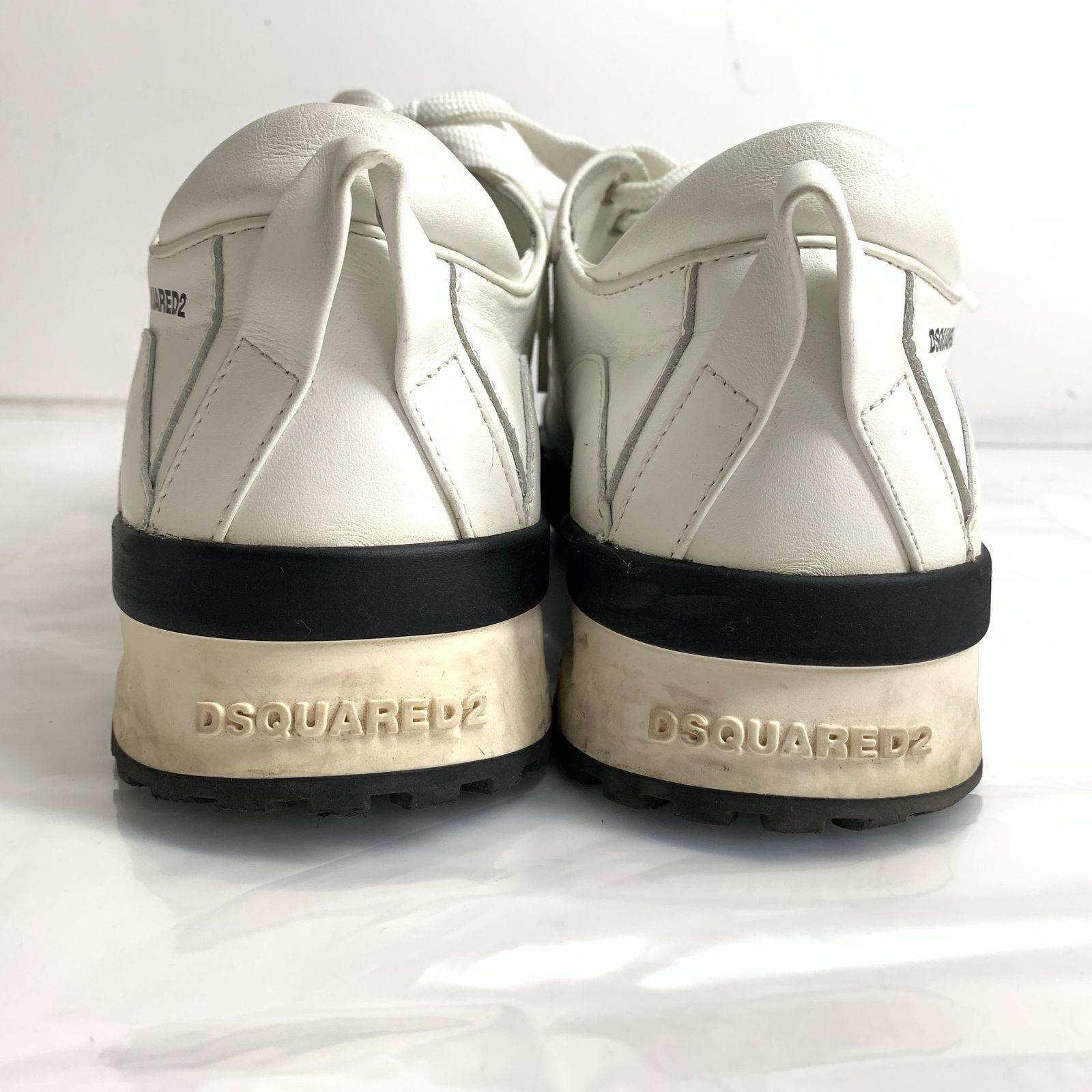 DSQUARED2 ホワイトレザー　サイズ39 DSQUARED2 ICON ディースクエアード メンズ SNEAKERS レザー