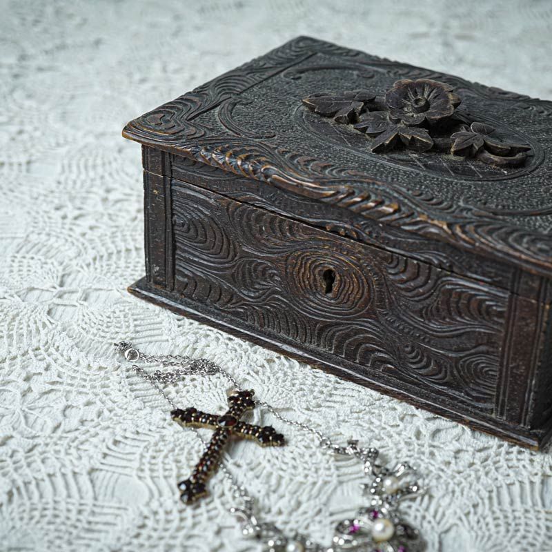 ラリック Daphné ダフネ フロストガラス ボックス アールデコ フランス