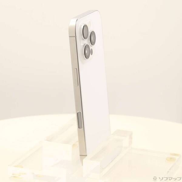 中古品〕 iPhone16 Pro 256GB ホワイトチタニウム MYN13J／A SIMフリー