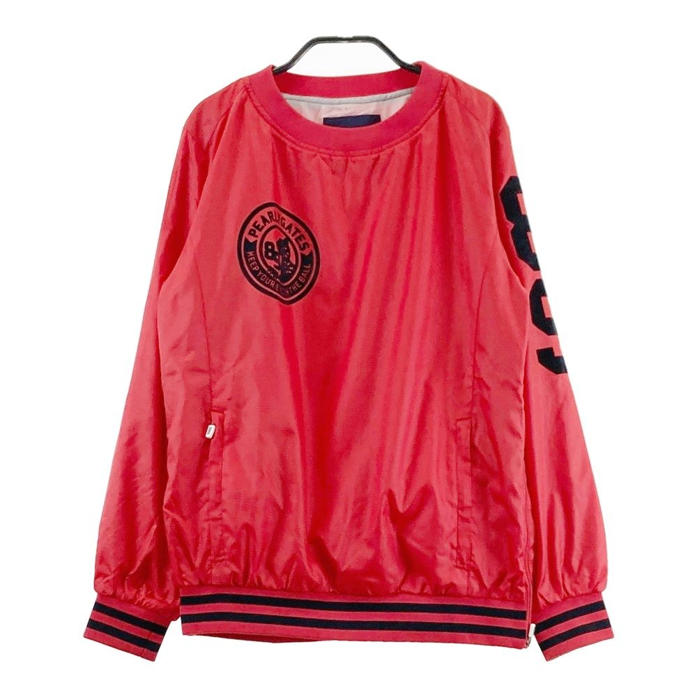 サイズ：1 PEARLY GATES パーリーゲイツ  ハイネック半袖Tシャツ  レッド系 [240101430138] ゴルフウェア レディース ストスト PEARLY GATES パーリーゲイツ ハイネック 半袖Tシャツ レッド系