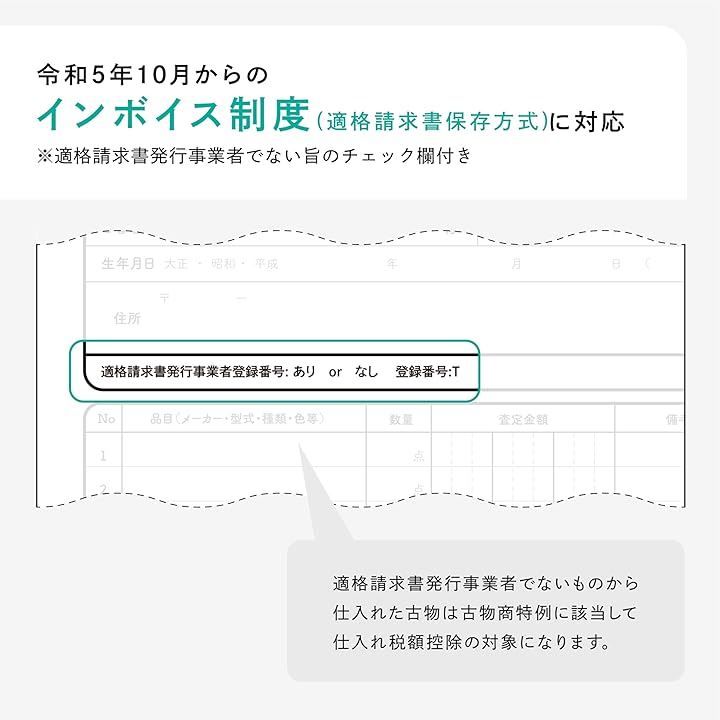 インボイス対応 ノーカーボン複写式