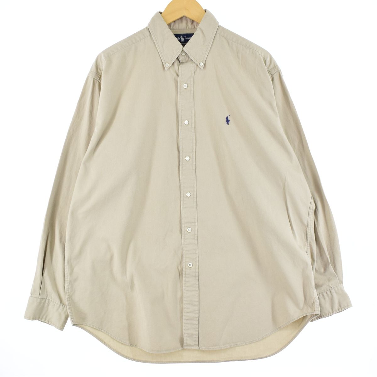 古着 ラルフローレン Ralph Lauren BLAKE 長袖 ボタンダウンシャツ メンズXL /eaa349961 /eaa349961
