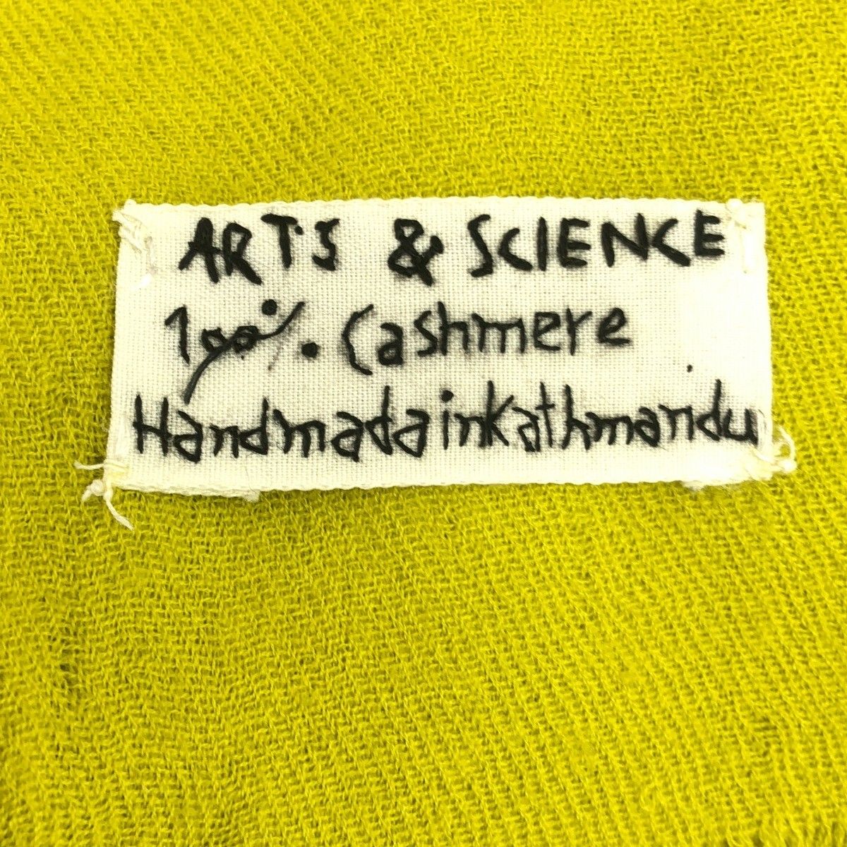 ARTS&SCIENCE アーツアンドサイエンス カシミヤタッセルフリンジ