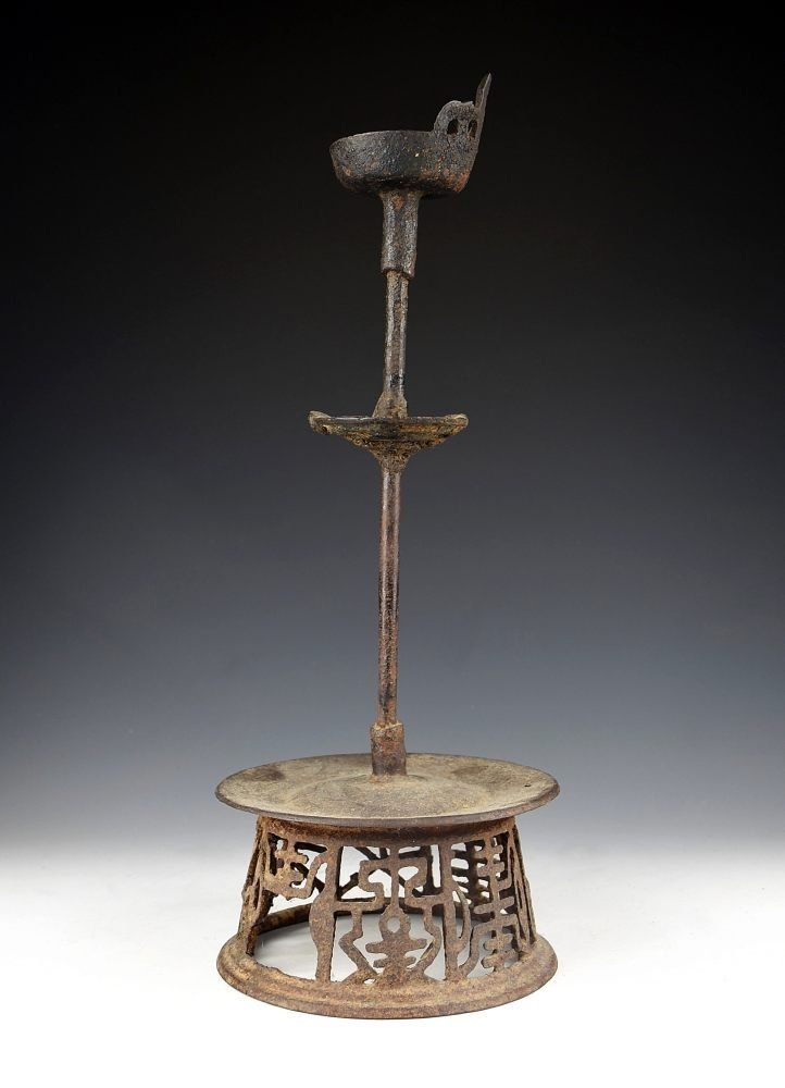 李朝 灯火台 朝鮮美術 古美術 古道具 アンティーク 【公式通販】