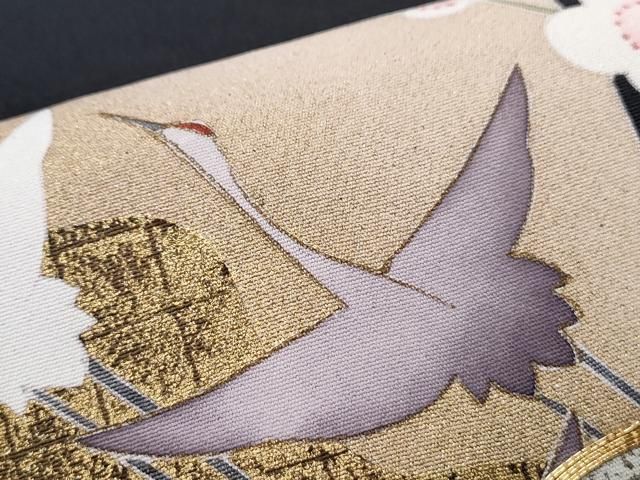 平和屋着物□豪華黒留袖 駒刺繍 飛鶴花松文 金彩 正絹 逸品 平和屋着物□豪華黒留袖 駒刺繍 飛鶴花松文 金彩 正絹 逸品