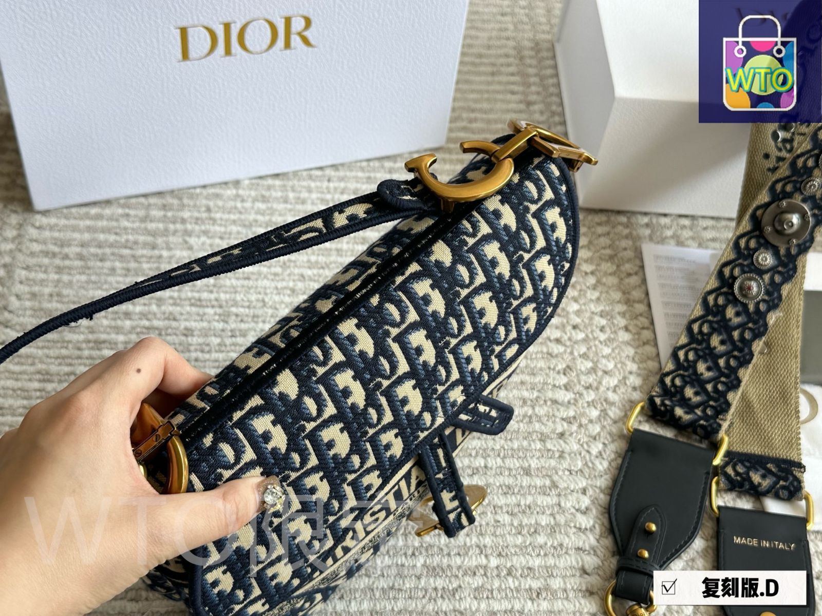 今日特価】Dior ヴィンテージ サドルバッグ ラージサイズ（25cm
