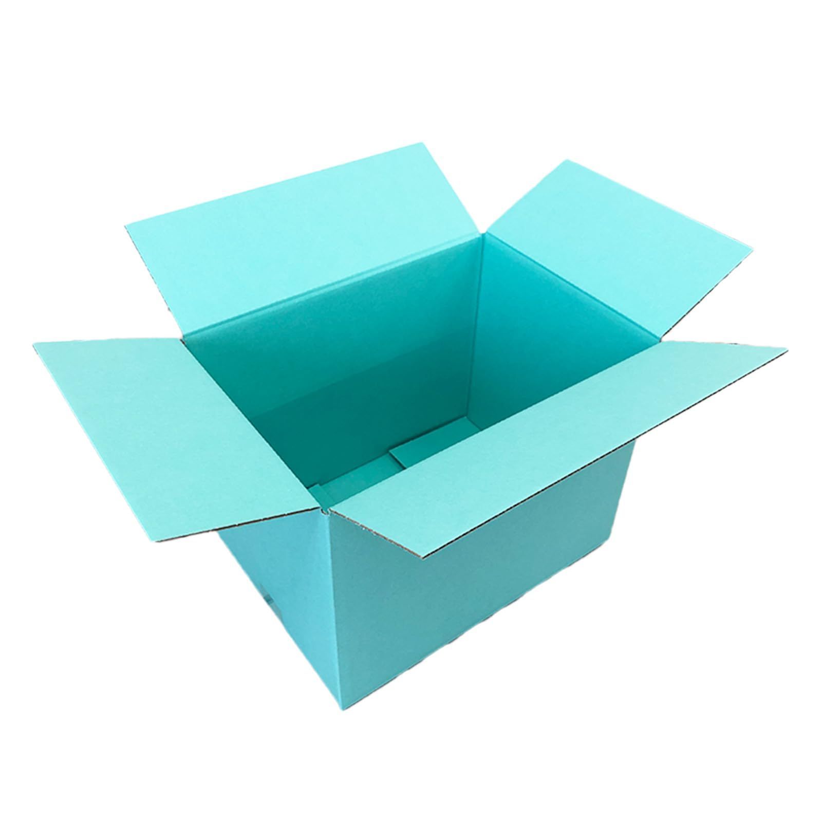 タチバナ産業 両面 ダンボール 100サイズ 水色 20枚セット ラッピング箱 ギフト配送 収納 宅配 梱包