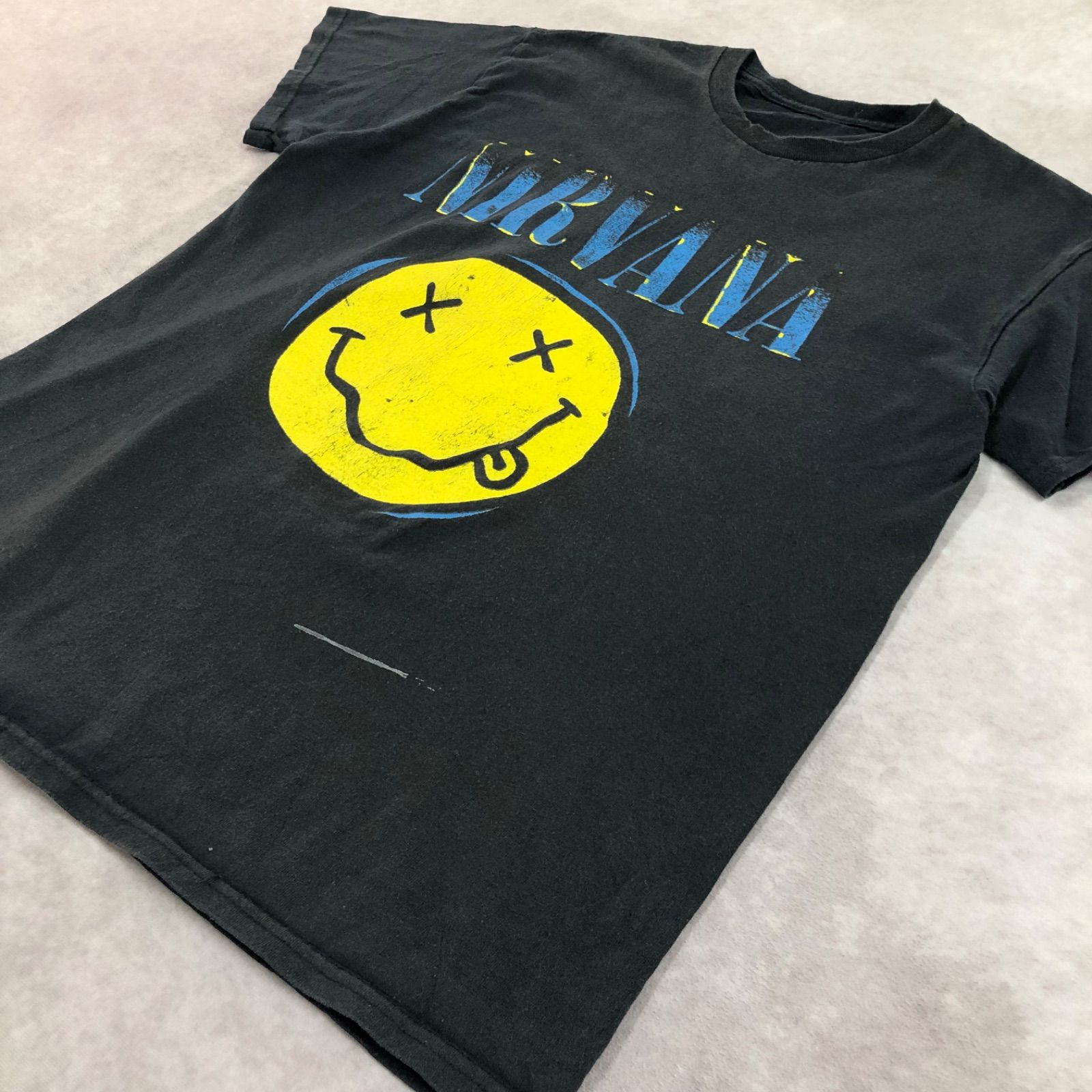 NIRVANA ニルヴァーナ 人気バンド バンドTシャツ プリント ロゴ ニコ 