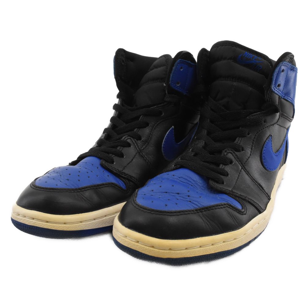 NIKE (ナイキ) 【2001年製 観賞用】AIR JORDAN 1 RETRO Royal エアジョーダン レトロ ロイヤル ハイカット  スニーカー ブルー/ブラック 136066 041 US9/27cm - メルカリ