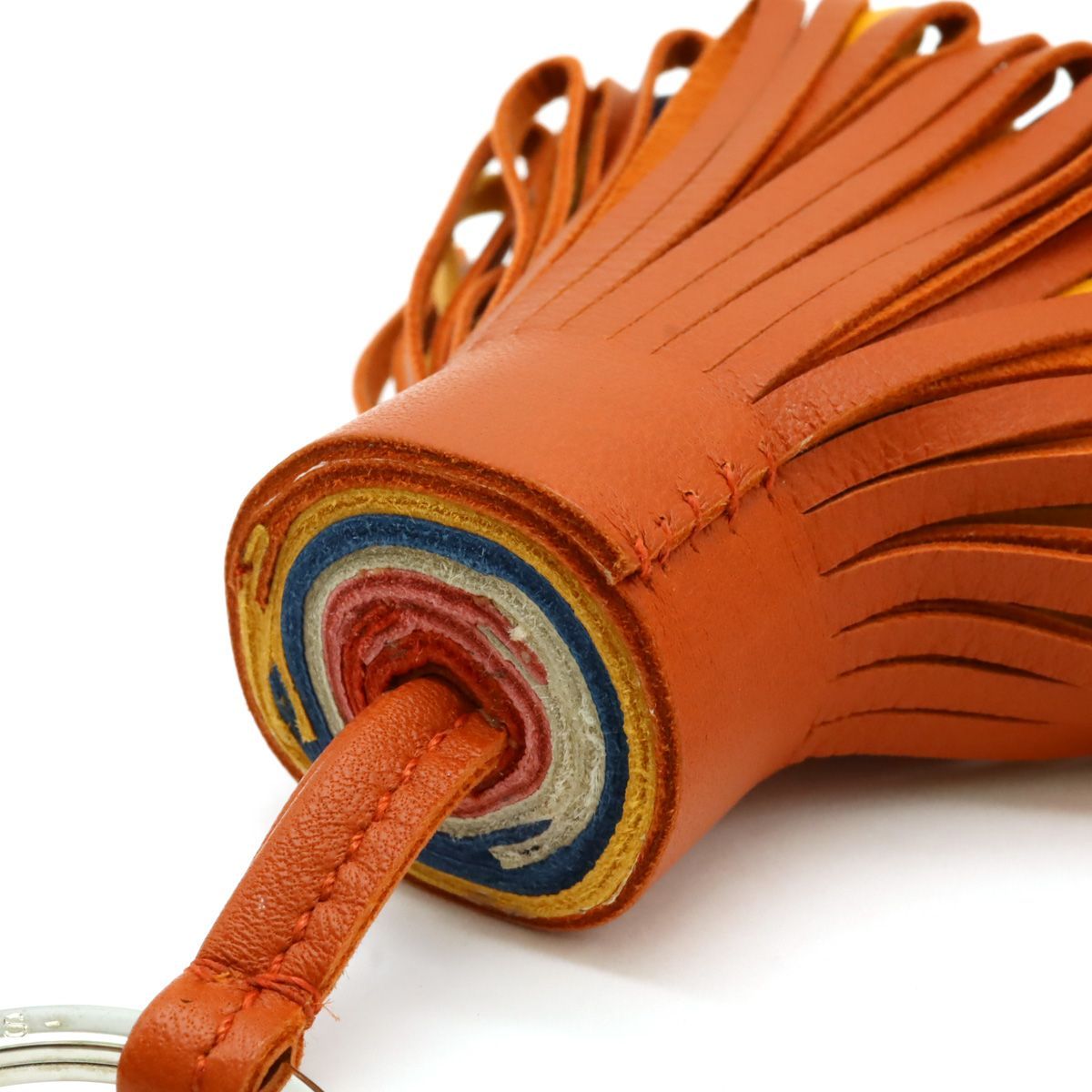 HERMES エルメス カルメン キーリング キーホルダー フリンジ タッセル  